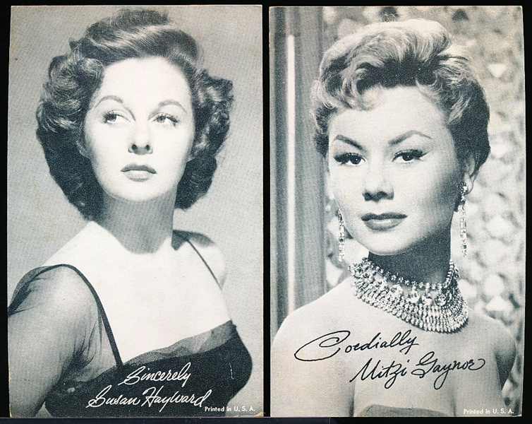 1950’s Hollywood Exhibits Non-Sports- 10 Diff. Actress Cards