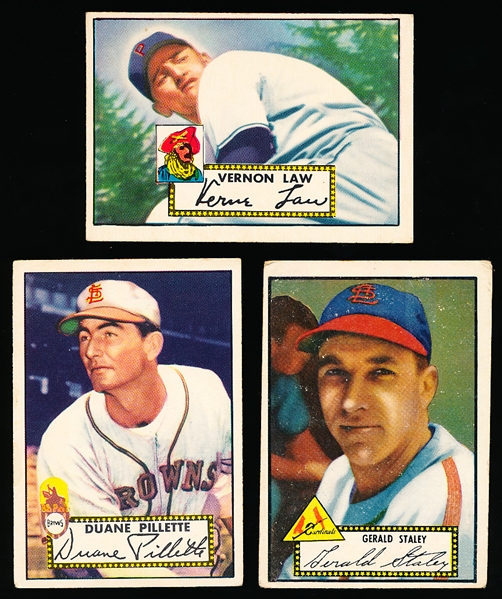 1952 Topps Baseball- 3 Diff