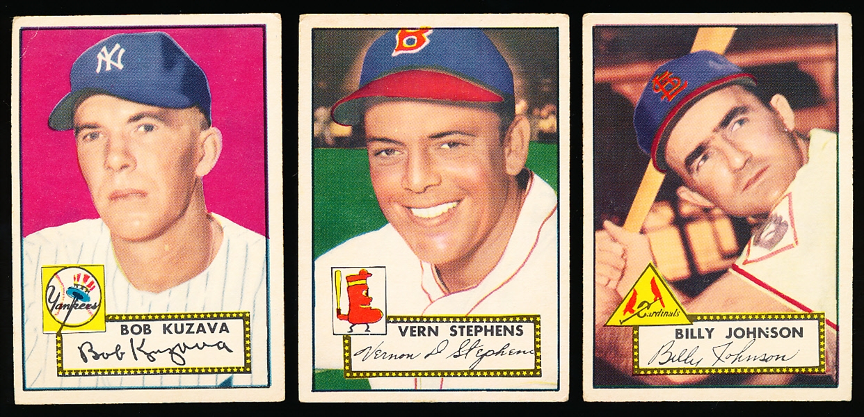 1952 Topps Baseball- 3 Diff