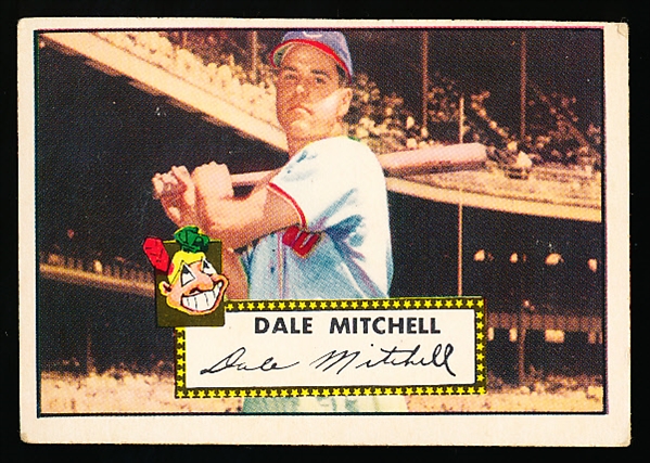 1952 Topps Baseball- #92 Dale Mitchell, Indians