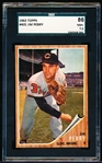 1962 Topps Baseball- #405 Jim Perry, Indians- SGC 86 (NM+ 7.5)
