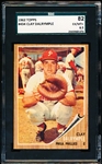 1962 Topps Baseball- #434 Clay Dalrymple, Phillies- SGC 82 (Ex-Mt+ 6.5)
