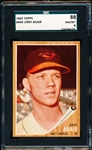 1962 Topps Baseball- #449 Jerry Adair, Orioles- SGC 88 (NM/Mt 8)
