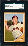 1962 Topps Baseball- #451 Earl Averill, Angels- SGC 84 (NM 7)