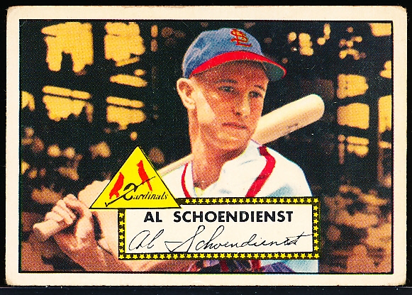 1952 Topps Baseball- #91 Red Schoendienst, Cards