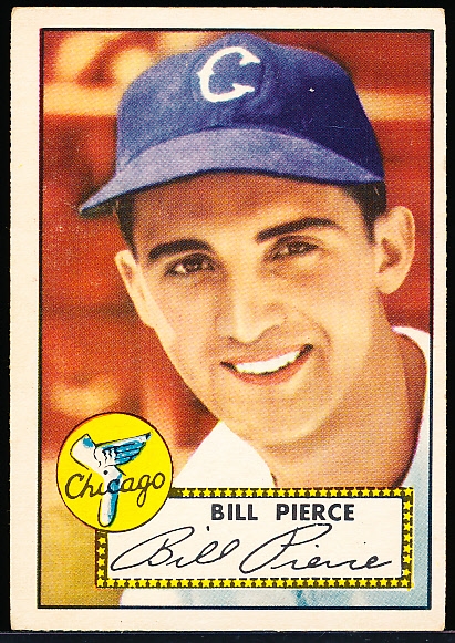 1952 Topps Baseball- #98 Billy Pierce, White Sox