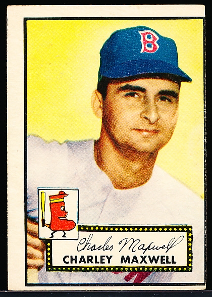 1952 Topps Baseball- #180 Charlie Maxwell, Red Sox