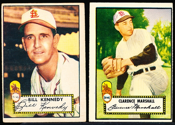 1952 Topps Baseball- 2 Diff St. Louis Browns