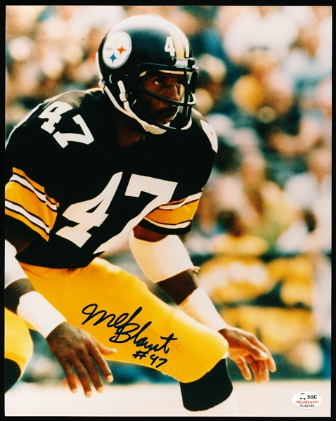 Mel Blount Autographed Pittsburgh Steelers NFL Color 8” x 10” Photo- SGC Certified