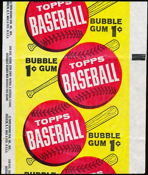 1963 Topps Baseball 1 Cent Wrapper