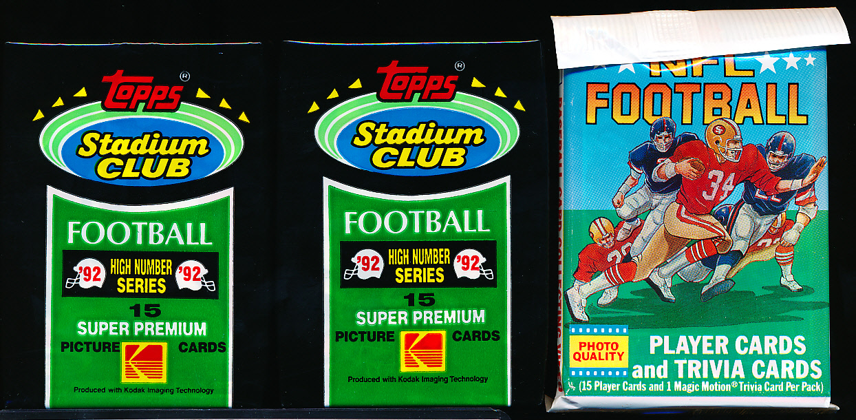 Lot Detail Unopened Football Pack Lot 2 3 Packs