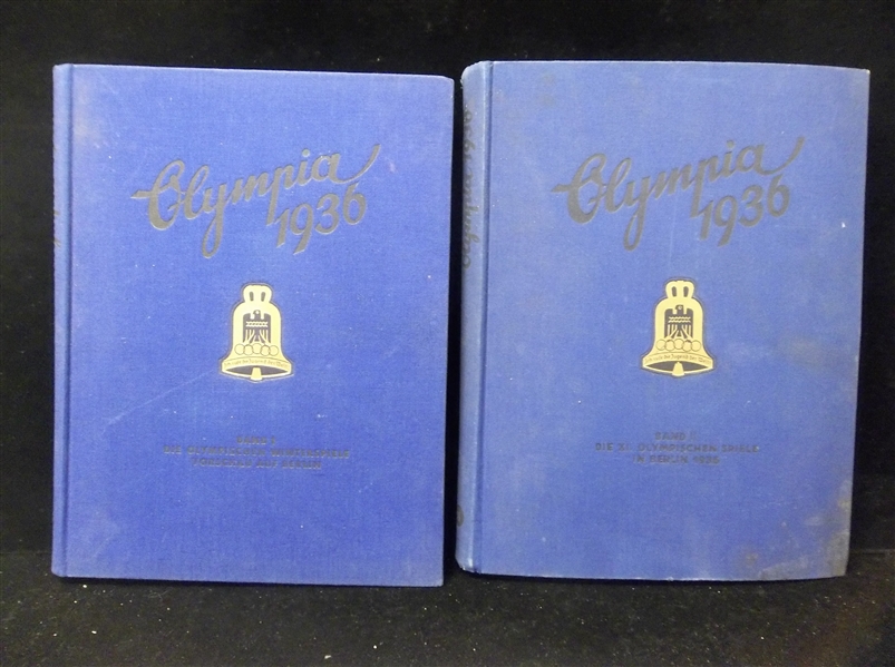 1936 Altona-Bahrenfeld German Berlin Olympics Set of Two (Summer & Winter) Books