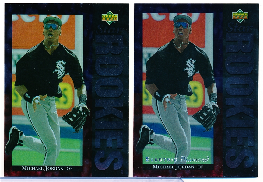 1994 Upper Deck Baseball- #19 Michael Jordan RC, White Sox- 2 Diff. (1 Electric Diamond)