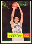 1957-58 Topps Basketball- #2 George Yardley, Detroit