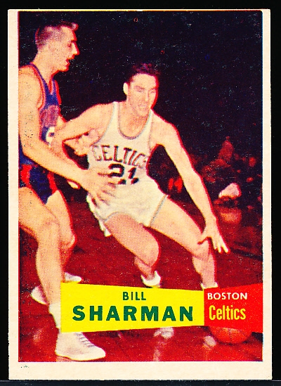 1957-58 Topps Basketball- #5 Bill Sharman, Boston Celtics