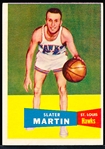 1957-58 Topps Basketball- #12 Slater Martin, St. Louis Hawks