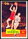 1957-58 Topps Basketball- #13 Dolph Schayes, Syracuse National