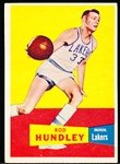 1957-58 Topps Basketball- #43 Rod Hundley, Minn Lakers- Rookie! 