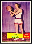 1957-58 Topps Basketball- #44 Tom Gola, Philadelphia Warriors- Rookie Hall of Famer! 