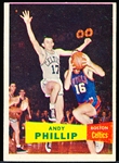 1957-58 Topps Basketball- #75 Andy Phillip, Boston Celtics- SP Hall of Famer! 