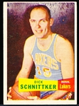 1957-58 Topps Basketball- #80 Dick Schnittker, Minn Lakers- SP RC! 