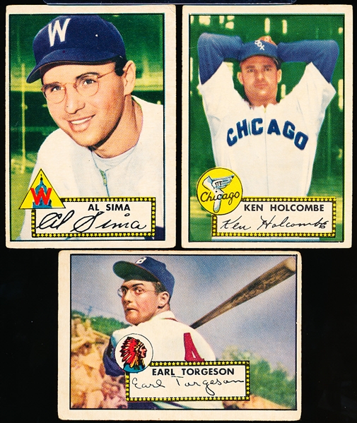 1952 Topps Bb- 3 Diff