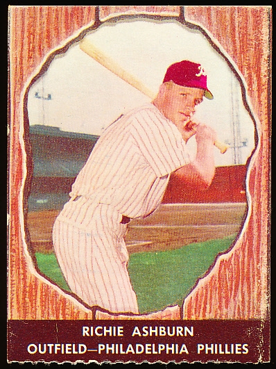 1958 Hires Baseball- No Tab- #10 Richie Ashburn, Phillies