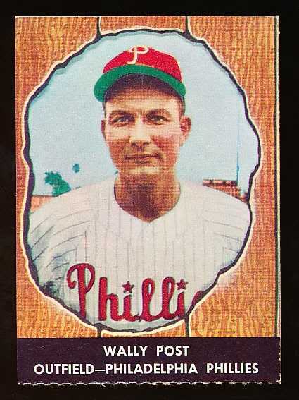 1958 Hires Baseball- No Tab-#14 Wally Post, Phillies