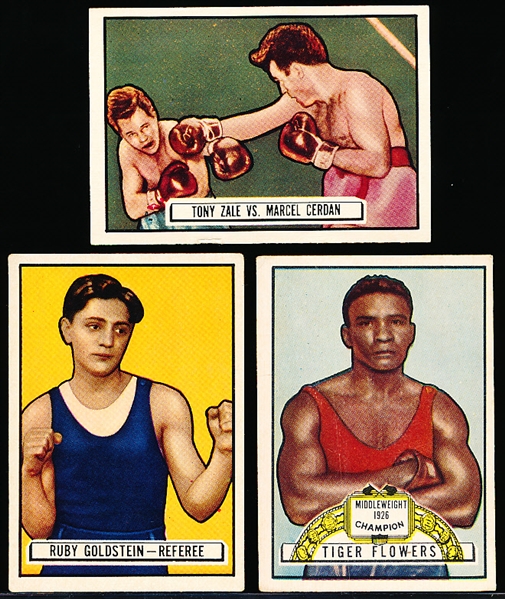 1951 Topps Ringside Boxing- 3 Diff. Cards