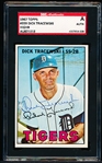 1967 Topps Bsbl. #559 Dick Tracewski- Autographed High #- SGC Certified/ Slabbed