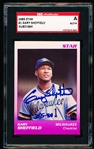 1989 Star “Gary Sheffield” Bsbl. #1 Gary Sheffield- Autographed- SGC Certified/ Slabbed