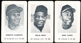 1970 Milton Bradley Bsbl.- 3 Diff. Stars