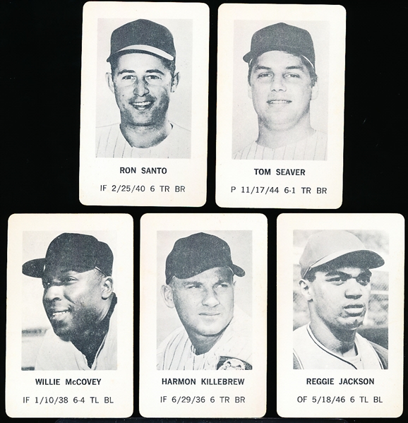 1970 Milton Bradley Bsbl.- 5 Diff. Stars