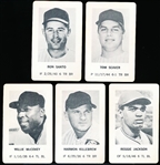 1970 Milton Bradley Bsbl.- 5 Diff. Stars