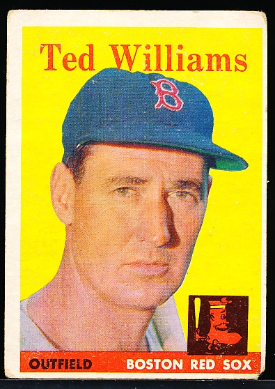 1958 Topps Baseball- #1 Ted Williams, Red Sox