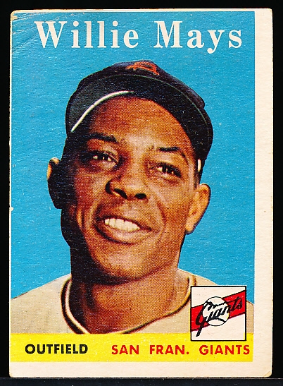 1958 Topps Bb- #5 Willie Mays, Giants