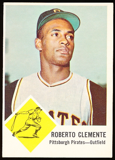 1963 Fleer Bb- #56 Roberto Clemente, Pirates