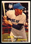 1957 Topps Bb- #55 Ernie Banks, Cubs