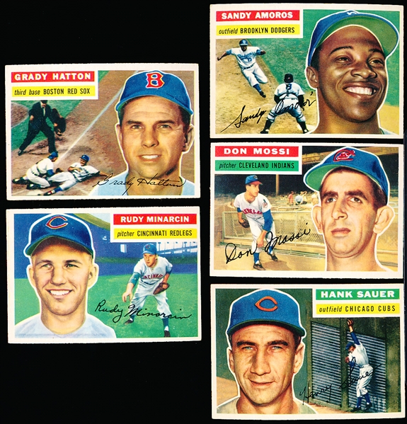 1956 Topps Baseball- 10 Diff