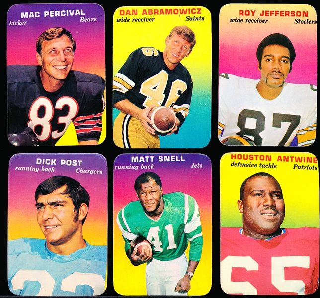 1970 Topps Fb Super Glossy- 13 Cards