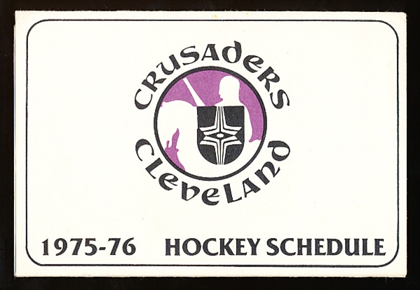 1975 Cleveland Crusaders WHA Hockey Schedule