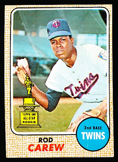 1968 Topps Bb- #80 Rod Carew, Twins