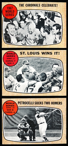 1968 Topps Bb- World Series Card Set of 8