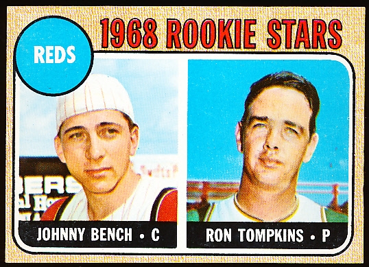 1968 Topps Bb- #247 Johnny Bench Rookie!