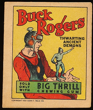 1934 Goudey Gum Co. “Big Thrill Chewing Gum” Buck Rogers Mini Comic Booklet (R24)- #1 of 6 Buck Rogers Thwarting Ancient Demons