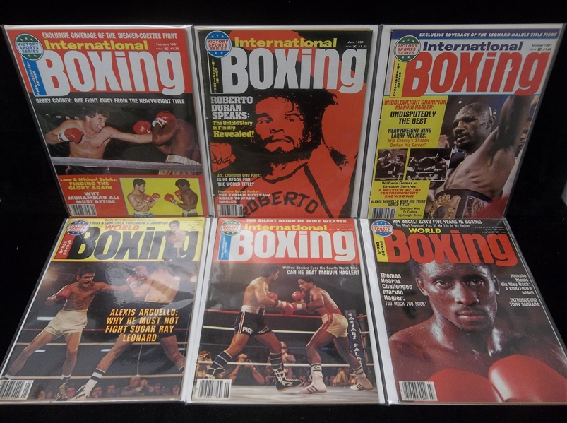 1981-83 International Boxing & World Boxing Magazines- 10 Diff.