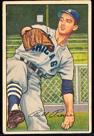 1952 Bowman Bb- #54 Billy Pierce RC