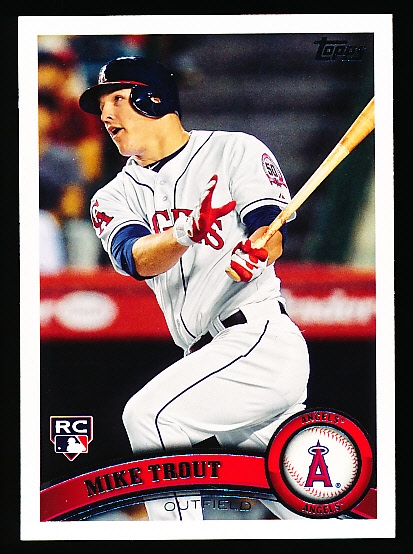 2011 Topps Update Bb- #US175 Mike Trout RC, Angels