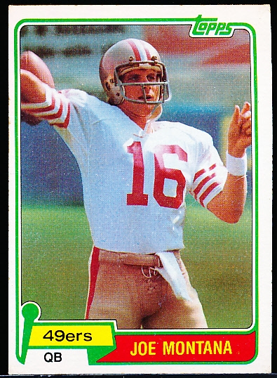 1981 Topps Fb- #216 Joe Montana RC