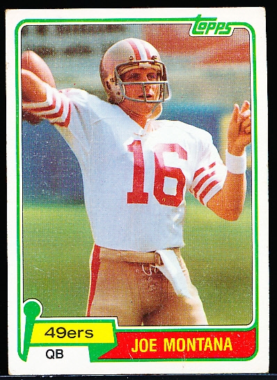 1981 Topps Fb- #216 Joe Montana RC